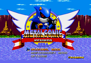 Metal Sonic Hyperdrive (2013) Title Screen